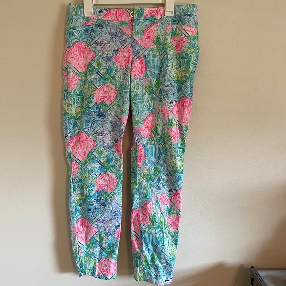 Lilly Pulitzer Pants - Lilly Pulitzer Kelly Ankle Pants Bohemian Queen SIZE 12